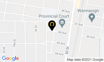 Anglican Church-Immanuel in Wetaskiwin map