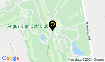Angus Glen Golf Club in Markham map