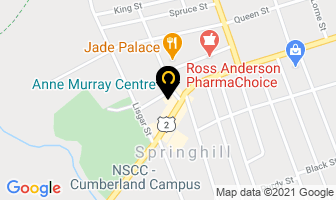 Anne Murray Centre in Springhill map