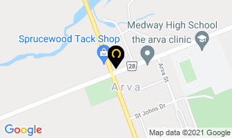 Annie's Chocolates in Arva map