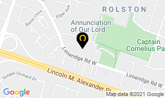 Annunciation Of Our Lord in Hamilton map