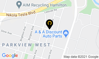 Apollo Concrete Contracting in Hamilton map