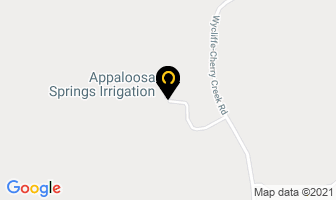Appaloosa Springs Irrigation in Cranbrook map