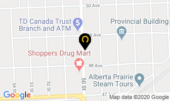 Apple Drugs in Stettler map