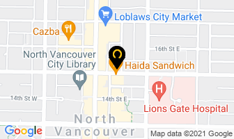 Aqua Dental Centre in North Vancouver map