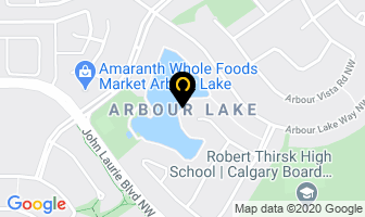 Arbour Lake in Calgary map
