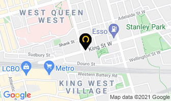 Arch King West Dental in Toronto map