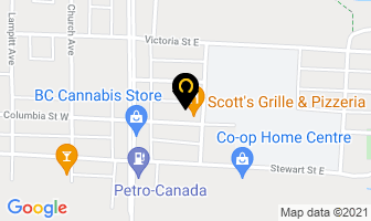 Archer Crm in Vanderhoof map