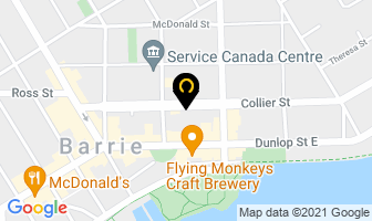Archibald Peter D in Barrie map