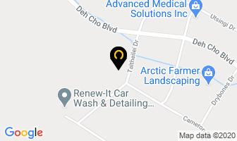 Arctic Defensive Driving School in Yellowknife map