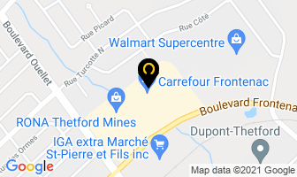 Ardene in Thetford Mines map