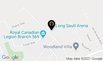 Arena Long Sault in South Stormont map