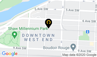 Ares Corporaton in Calgary map