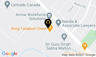 Argus Security International in Mississauga map