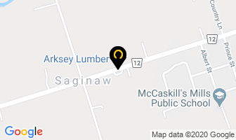 Arksey Lumber in Brockville map