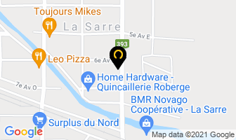 Armoires Serge Robitaille in La Sarre map