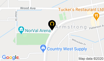 Armstrong Curling Club in Armstrong map