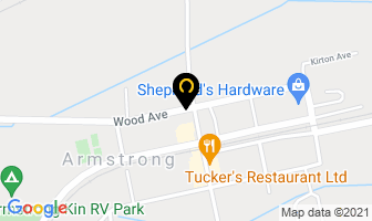 Armstrong Physiotherapy Clinic in Armstrong map