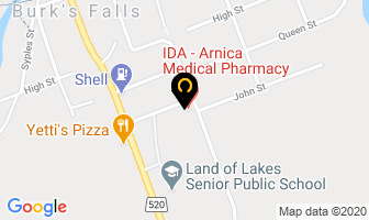 Arnica Construction Inc in Burk's Falls map