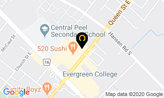 Arrow Furniture in Brampton map