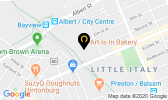 Art Is In Bakery in Guelph map