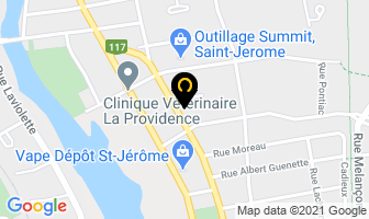 Artisanat Du Nord in Saint-Jérôme map