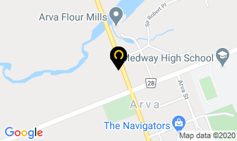 Arva Appliances Inc in Arva map