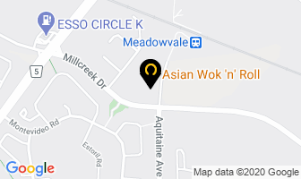 Asian Wok N Roll in Mississauga map