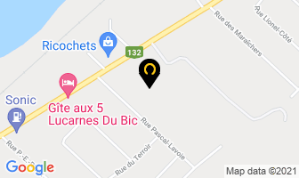 Asphalte G M P Inc in Rimouski map