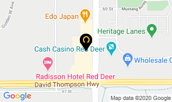 Astha Fine Indian Cuisine in Red Deer map