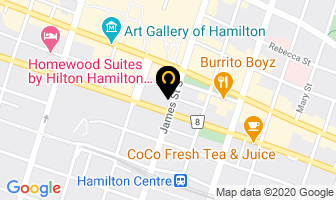 Asti's Limousine Service in Hamilton map