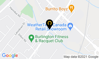 Astra Graphics in Burlington map