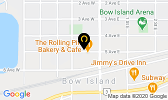 Atb Financial in Bow Island map
