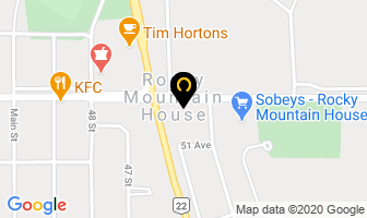 Atb Financial in Rocky Mountain House map