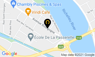 Atelier D'art Y Beaupr&eacute; in Chambly map