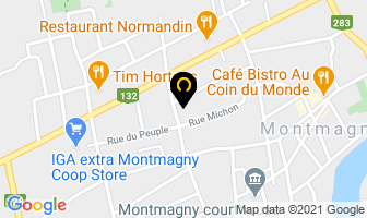 Atelier De D&eacute;cor Mercier in Montmagny map