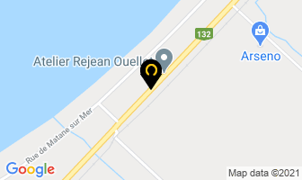 Atelier R&eacute;jean Ouellet in Matane map