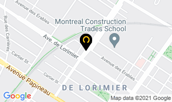Atelier Tandem in Montreal map