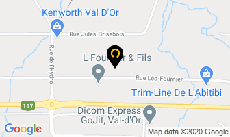 Atelier Val D'or Inc in Val-d'Or map