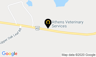 Athens Veterinary Services in Athens map