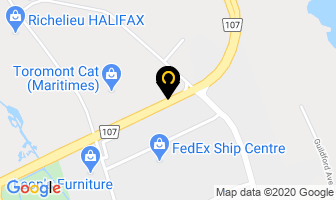 Atlantic Cat in Dartmouth map