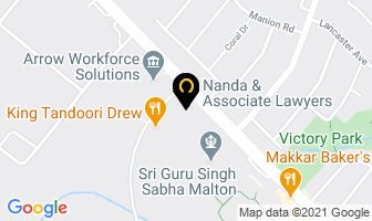 Atlantic Immigration Limited in Mississauga map