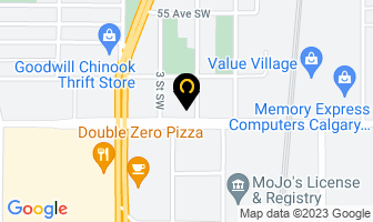 Atlas Dental Centre in Calgary map