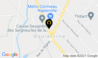 Attrait Coiffure in Napierville map