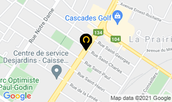 Au P'tit Calin in La Prairie map