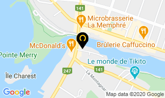Au Quai Service in Magog map