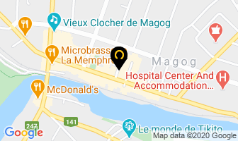 Aumais M&eacute;lanie in Magog map