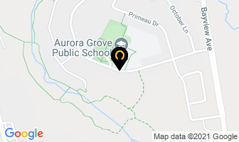 Aurora Grove Public School Yrdsb in Aurora map