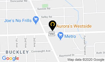 Aurora's Westside in East Angus map