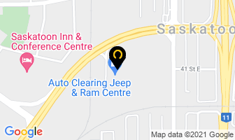 Auto Clearing Chrysler Dodge Jeep Ram in Saskatoon map